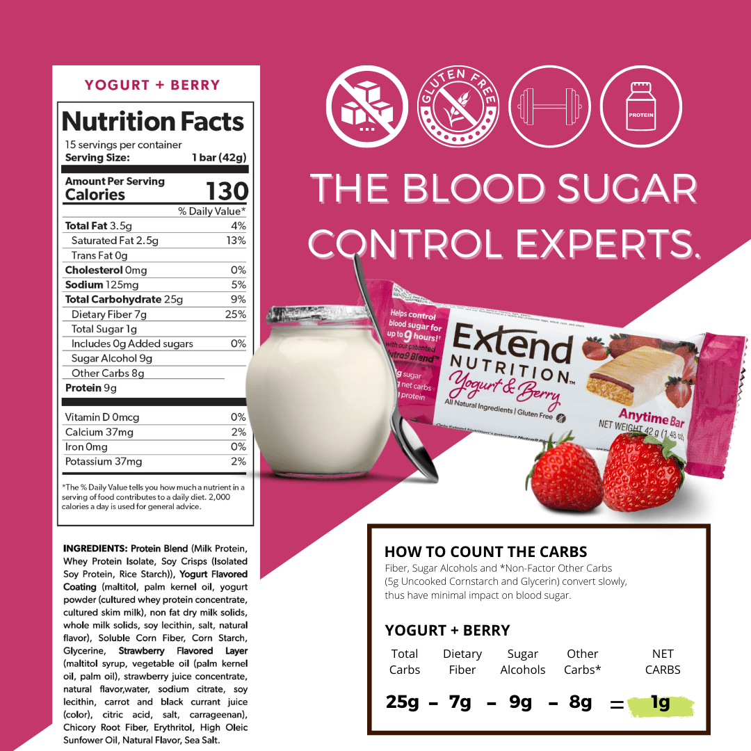 Extend Bar - Yogurt & Berry (15 Pk) - Extend Nutrition