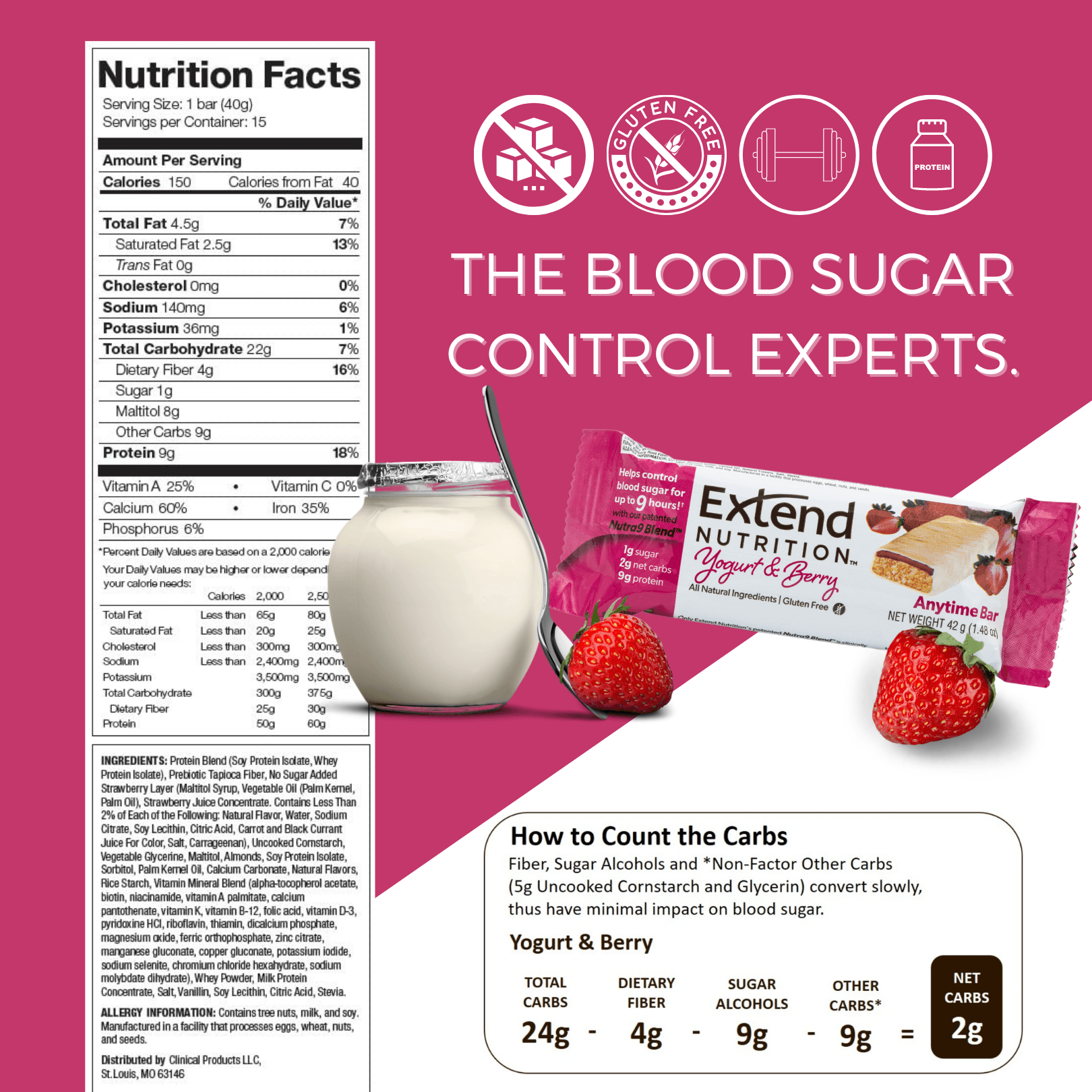 Extend: Bars Galore, Chocolate, PB & Fruit (60 Snacks) - Extend Nutrition