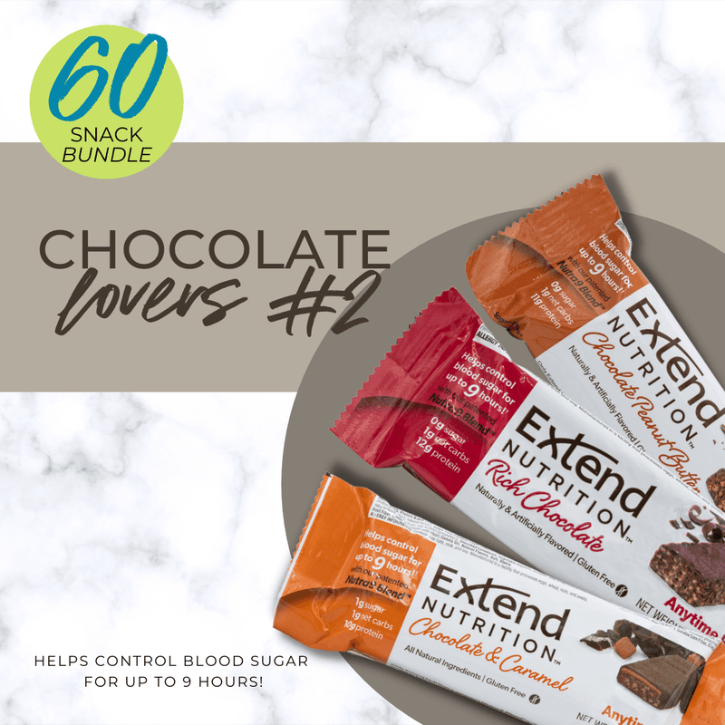 Extend: Chocolate Lovers #2 Box (60 Snacks) - Extend Nutrition