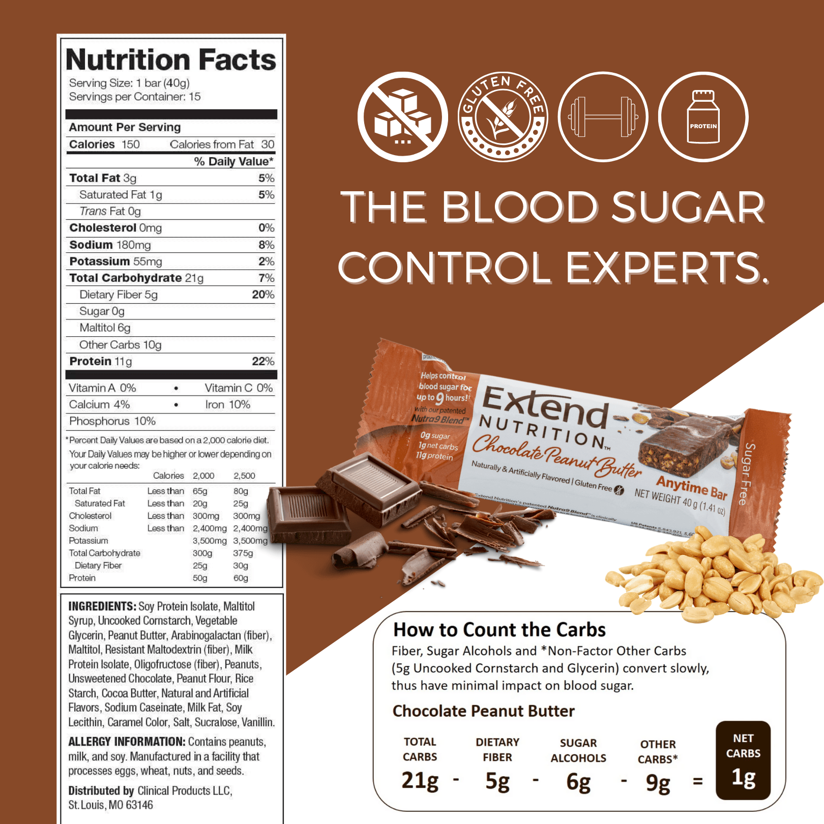 Extend: Chocolate Lovers #2 Box (60 Snacks) - Extend Nutrition