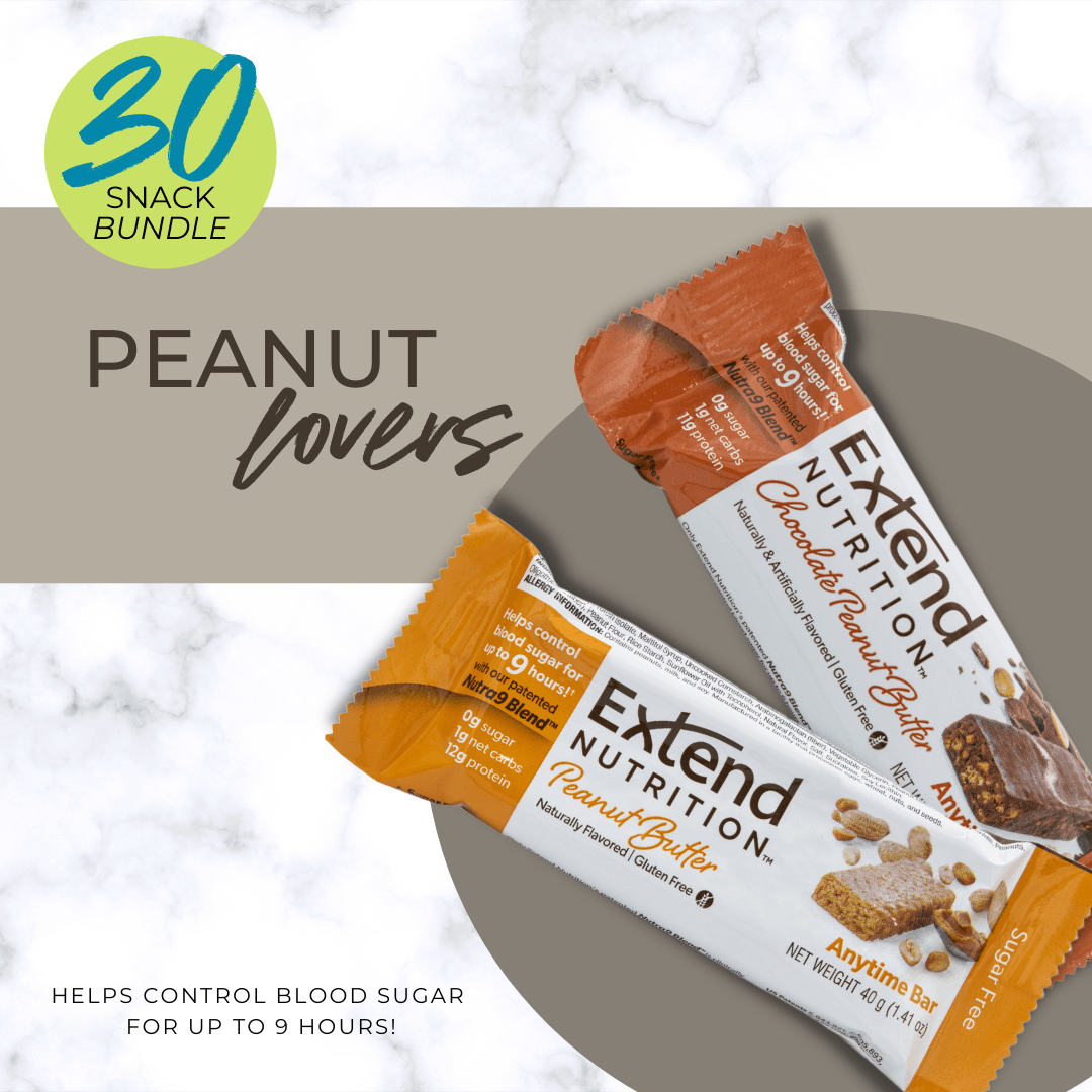 Extend: Peanut Lovers Box (30 Snacks) - Extend Nutrition
