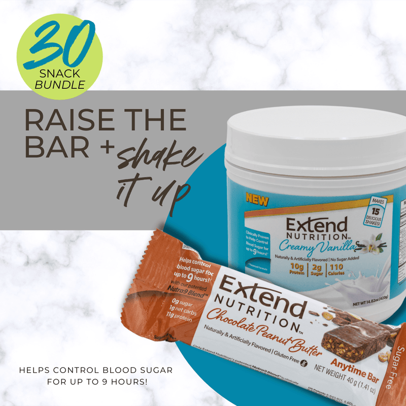 Extend: Raise The Bar & Shake It Up (30 Snacks) - Extend Nutrition